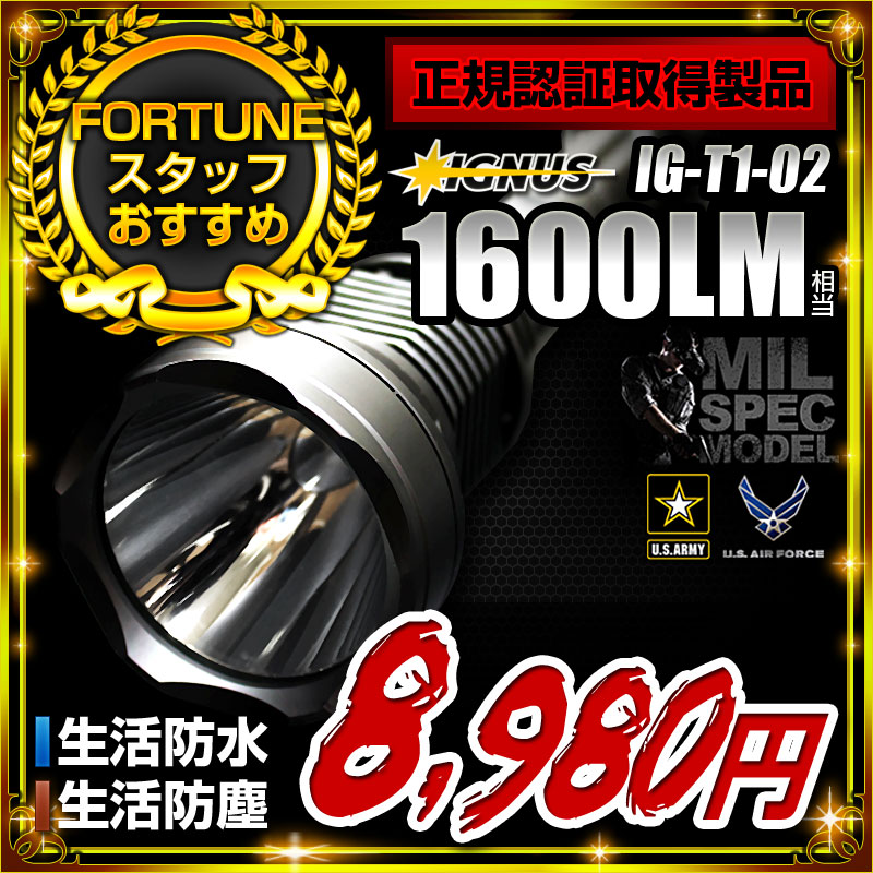 IGNUS イグナス LED懐中電灯 フラッシュライトのアウトドア ...