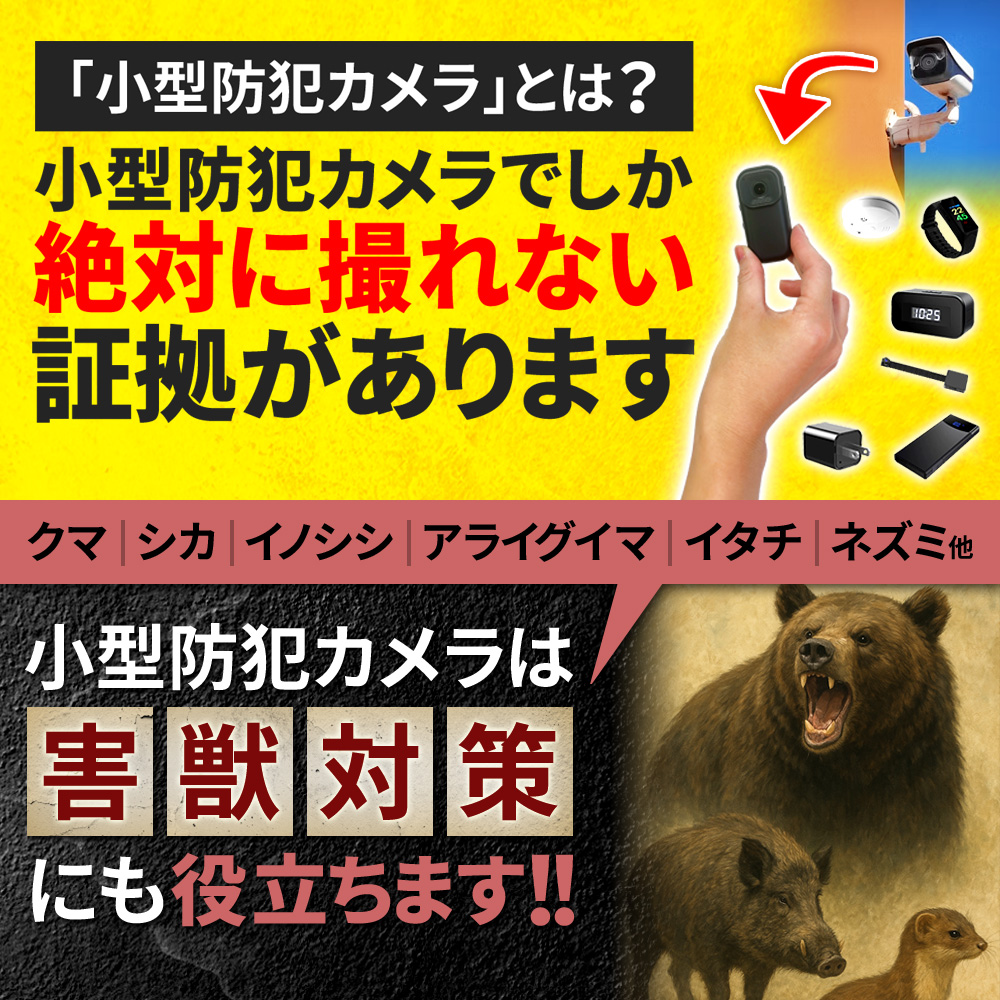 小型防犯カメラって何