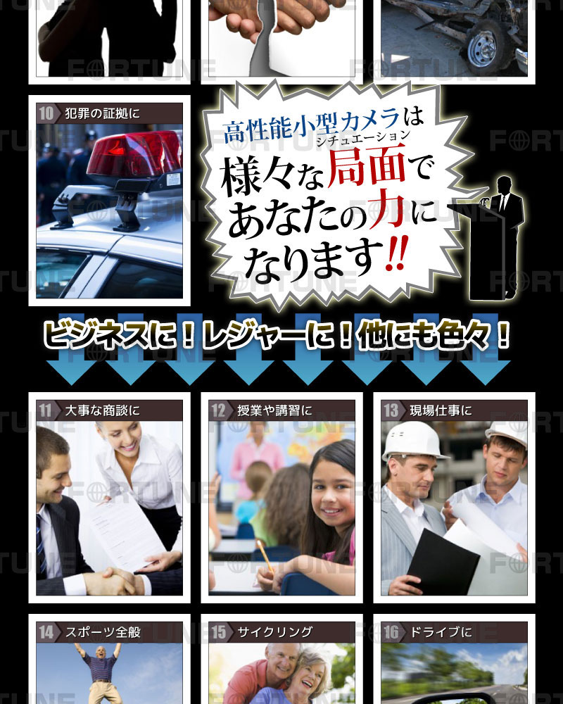 【小型カメラ/小型防犯カメラ】商品へのこだわり・保証形態